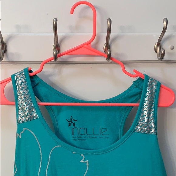 Turquoise tank top - Picture 3 of 5